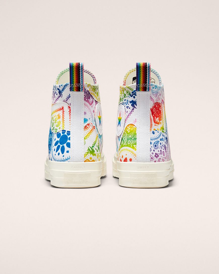 Tenisky Vysoke Converse Chuck 70 Pride Damske Biele Červené | SK DIKFE0